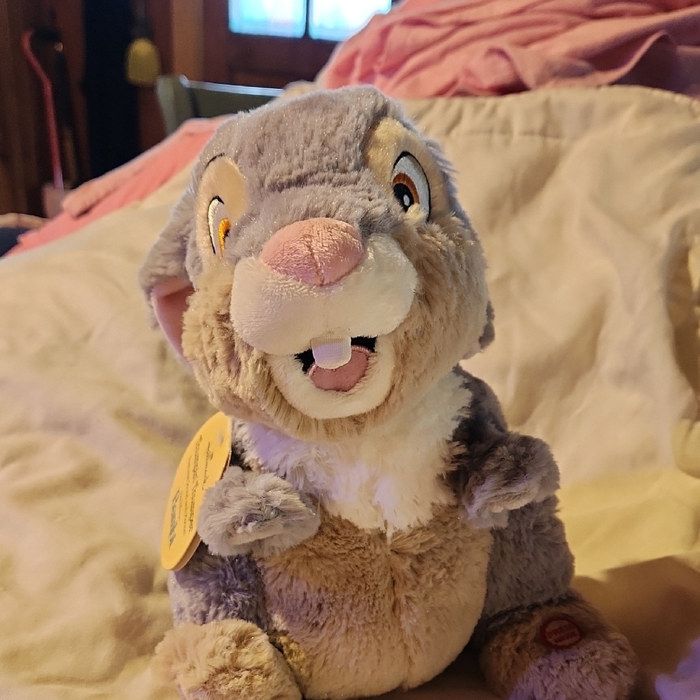 Disney Thumper Plush - Gray and Cream